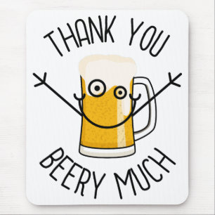 Tapis De Souris Merci Beery Much - Visage Rigolo