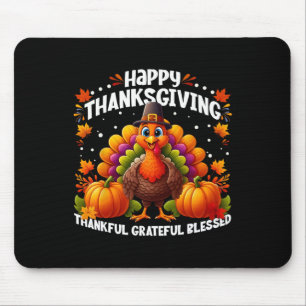 Tapis De Souris Merci Grateful Bon thanksgiving Turke