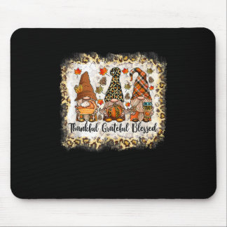 Tapis De Souris Merci Gratuit Béni Thanksgiving Gnome Leopa