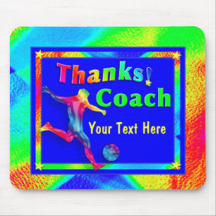 Tapis De Souris Merci Mousepad d'entraîneur du football