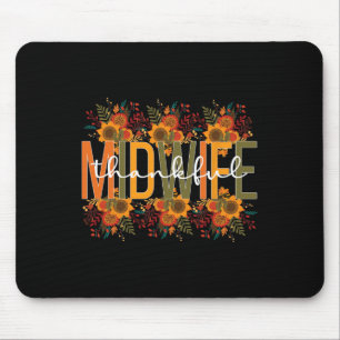 Tapis De Souris Merci sage-femme Thanksgiving Midwifery Midwifery