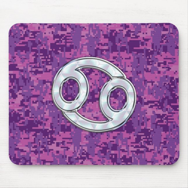 Tapis De Souris Mère du cancer de la perle Connexion Zodiac sur Ca (Devant)