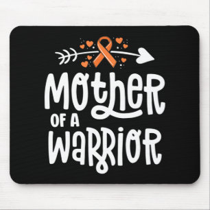 Tapis De Souris Mère D'Un Guerrier Mère Famille Leucémie Cancer Aw