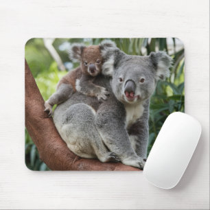 Tapis De Souris Mère et bébé Ours Koala