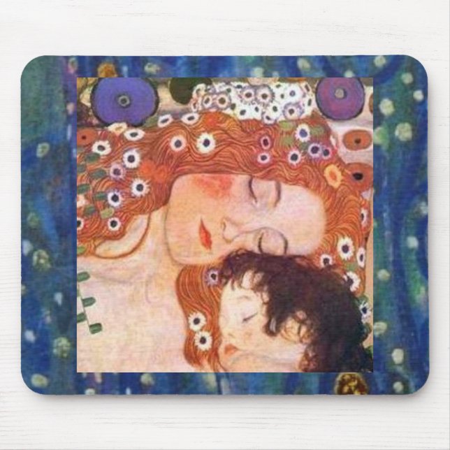 Tapis De Souris Mère et enfant par Klimt (Devant)