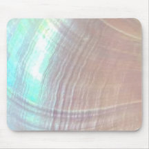 Mère perle Seashell Pearlescent Souris Pad