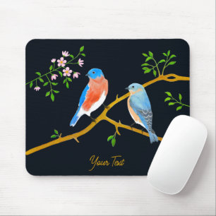Tapis De Souris Merles bleus