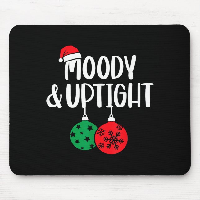 Tapis De Souris Merry &amp; Bright Moody &amp; Uptight Matching Co (Devant)