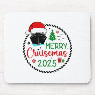 Tapis De Souris Merry Cruisemas Santa Hat Cruise Ship Christmas Cr