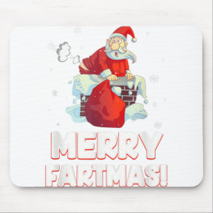 Tapis De Souris Merry fartmas santa claus en plein Noël