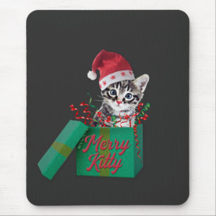 Tapis De Souris Merry Kitty, Joyeux Noël