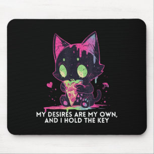 Tapis De Souris Mes Désirs Sont Les miens Et J'Ai Le Chat Stoïque 