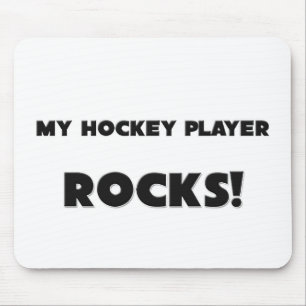 Tapis De Souris MES ROCHES de joueur de hockey !