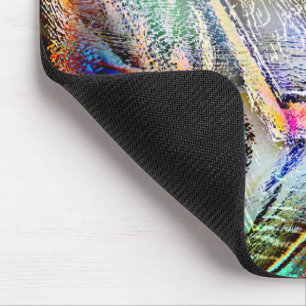 Tapis De Souris Mess of digital scratches with brillssy & dark tou