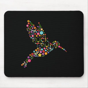 Tapis De Souris Messag caché subtil anti-Trump Floral Hummingbird