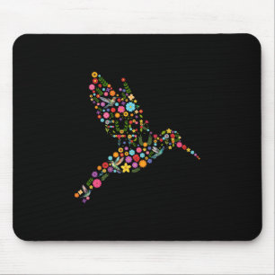 Tapis De Souris Message caché subtil anti-Trump de colibri floral