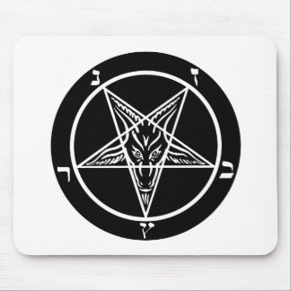 Tapis De Souris métal noir, baphomet des ténèbres !