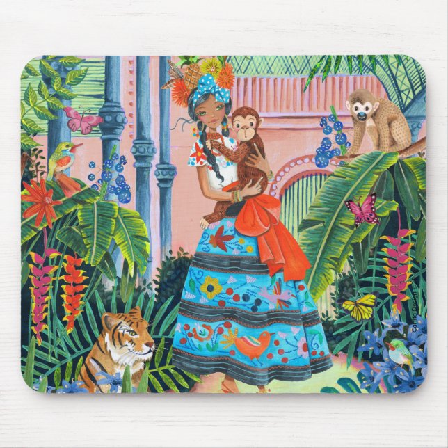 Tapis De Souris Mexicaine tropicale | Panier de souris (Devant)