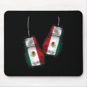 Tapis De Souris Mexique Gants de boxe Mexicaine Fierté Mexicaine B