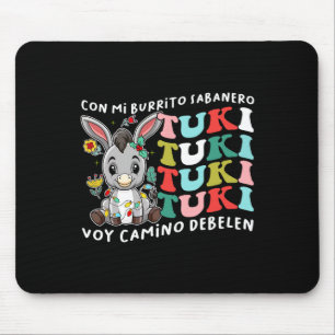 Tapis De Souris Mi Burrito Sabanero Mexicain Tuki Tuki Donkey Lati