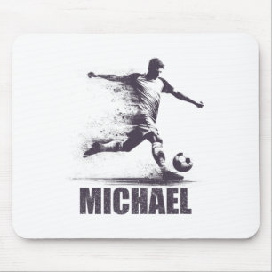Tapis De Souris Michael Football Garçons Personnalisé Prénom Micha