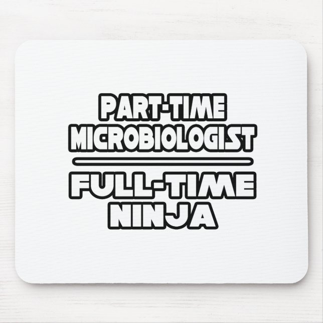 Tapis De Souris Microbiologiste / Ninja (Devant)