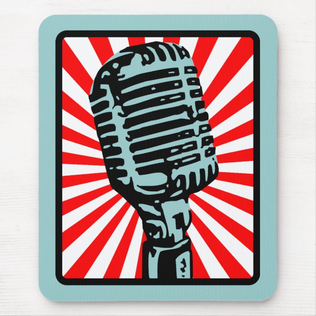 Tapis De Souris Microphone de cru de Shure 55S (Devant)