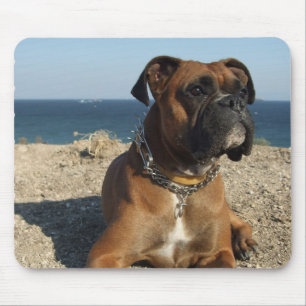 Tapis de souris mignon de chien de boxeur