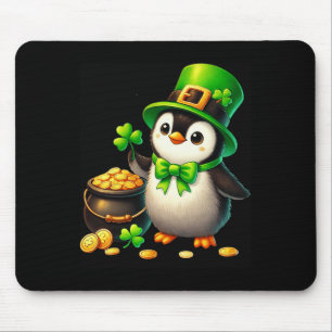 Tapis De Souris Mignon Manchot Lutin Saint-Patrick Garçons Filles