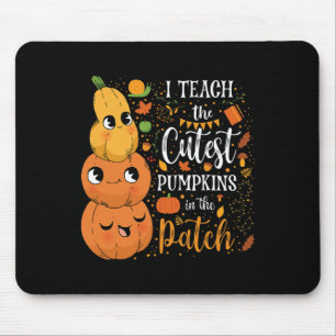 Tapis De Souris Mignonne Automne Enseigner Citrouille Cutest Dans