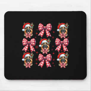 Tapis De Souris Mignonne berger allemand chien rouge paille coquet