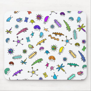 Tapis De Souris Mini Bugs et Mini Bêtes