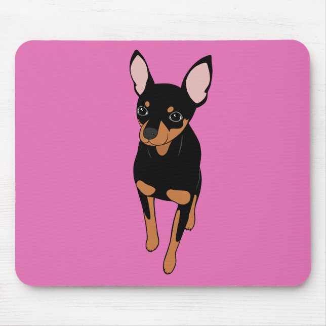 Tapis De Souris Miniature Pinscher Miniature Pin Pin (Devant)