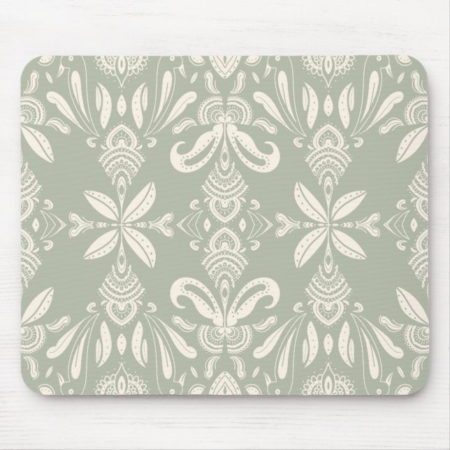 Tapis De Souris Minimal Floral Pattern Mouse Pad (Devant)