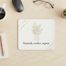 Minimalist Gold Botanical Quote