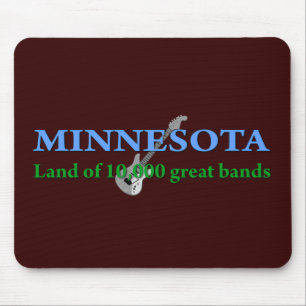 Tapis De Souris Minnesota - Terre de 10 000 bandes