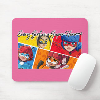 Tapis De Souris Miraculeux Chaque fille est un super héros