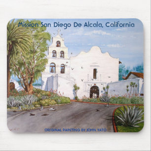 TAPIS DE SOURIS MISSION SAN DIEGO DE ALCALA, LA CALIFORNIE