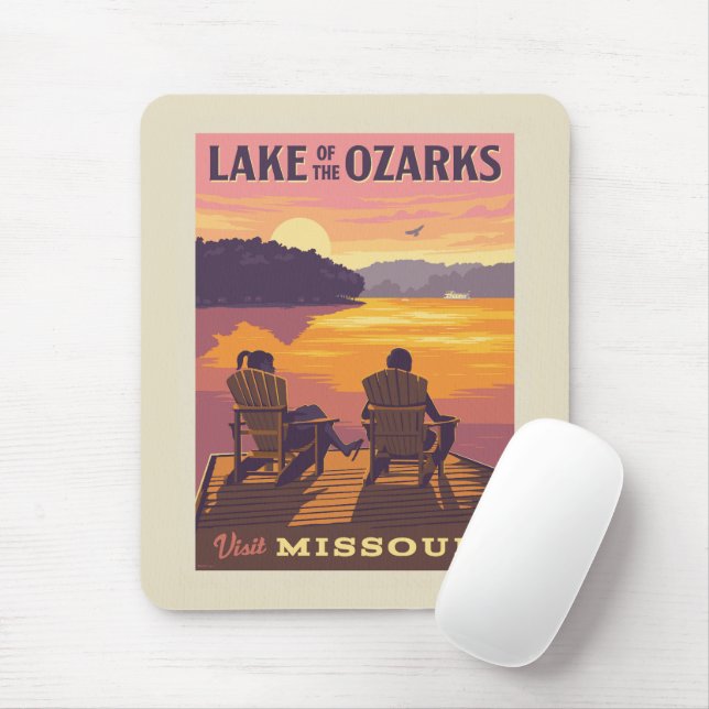 Tapis De Souris Missouri | Lac des Ozarks (Avec souris)