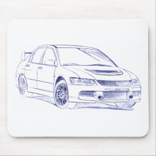 Tapis De Souris MIT Lancer Evo IX