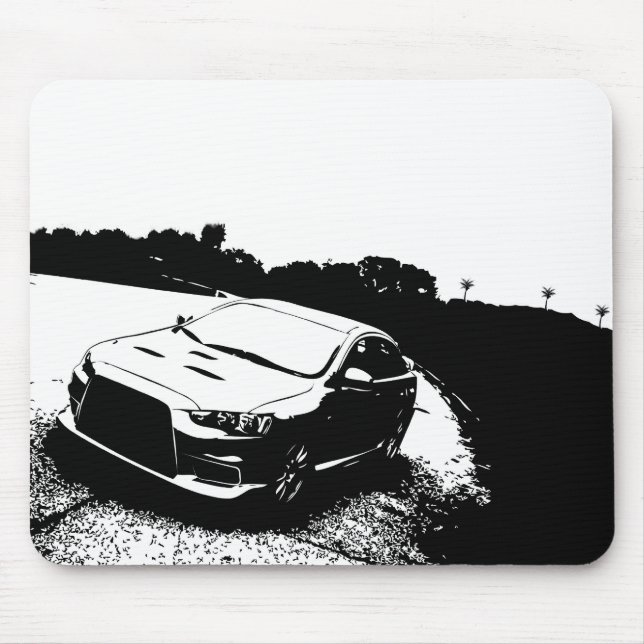Tapis De Souris Mitsubishi Lancer Evo X (Devant)