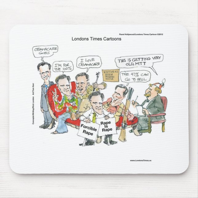 Tapis De Souris Mitt Romney En Thérapie Funny Cartes Tee - shirts  (Devant)