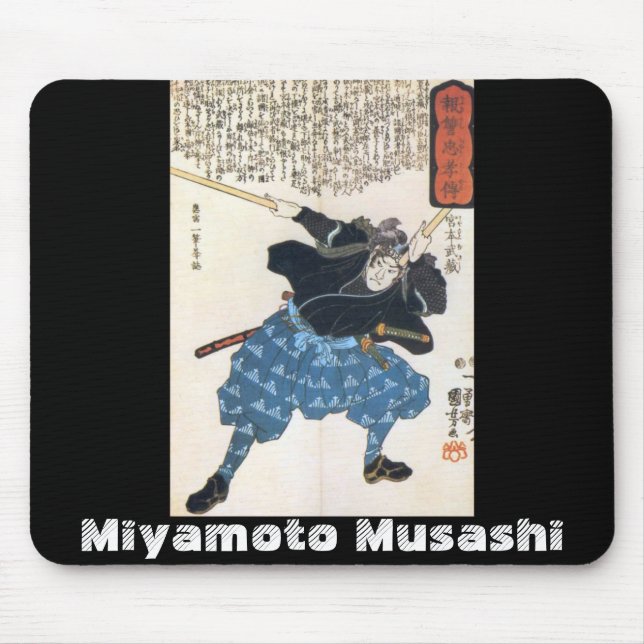 Tapis De Souris Miyamoto Musashi peignant C. 1800's (Devant)