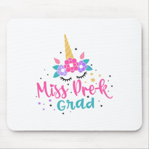 Tapis De Souris Mlle Pré-k Grad préscolaire Diplômée filles enfant
