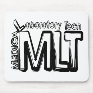 TAPIS DE SOURIS MLT GRUNGE TEXTE TECHNICIEN DE LABORATOIRE MÉDICAL