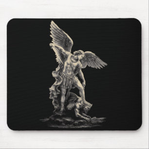 Tapis De Souris Mode chrétienne de rue ange Michel religieux F