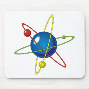 Tapis De Souris Modèle coloré de l'Atom