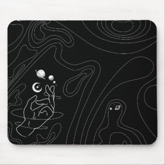 Tapis De Souris Modèle d'art de ligne spatiale