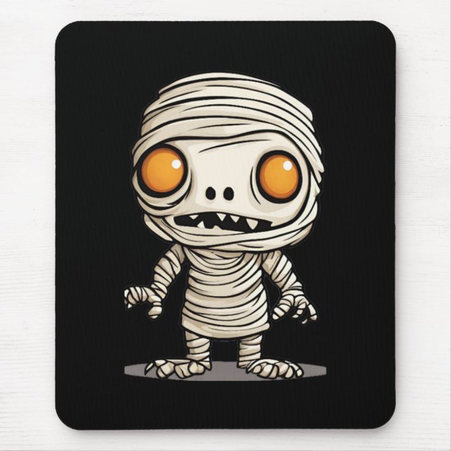 Tapis De Souris Modèle de momie d'Halloween (Devant)