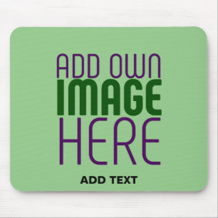 TAPIS DE SOURIS MODELE DE TEXTE D'IMAGE VERT MENTHE ÉDITABLE MODER